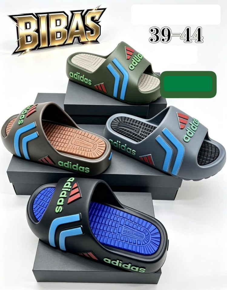 Adidas Style Slide Sandals – Multi Color (Sizes 39-44)