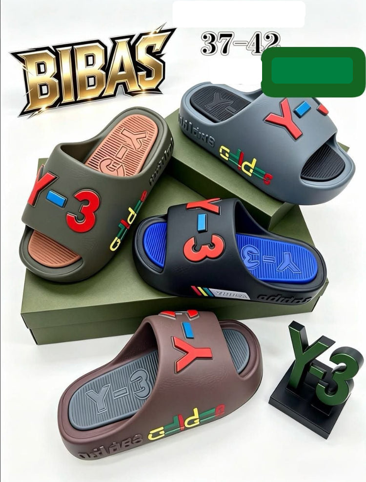 Y-3 Style Slide Sandals – Multi Color (Sizes 37-42)