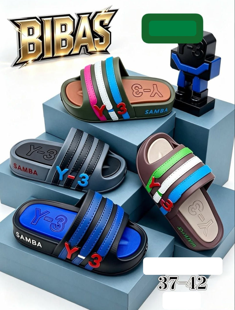 Y-3 Samba Style Slide Sandals – Multi Color (Sizes 37-42)